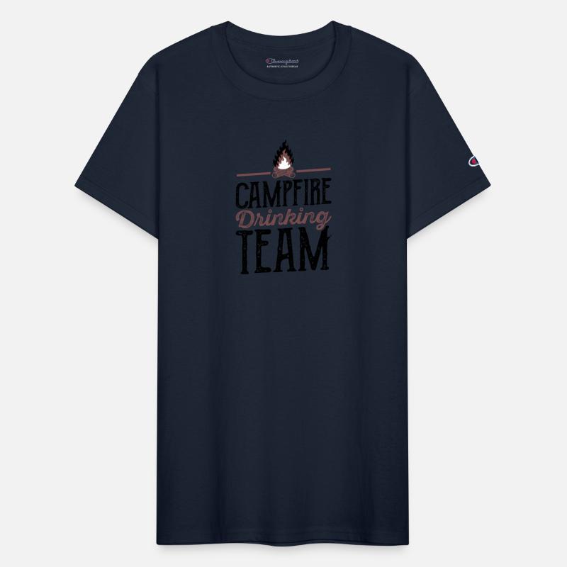Campfire Drinking Team Camping Camper