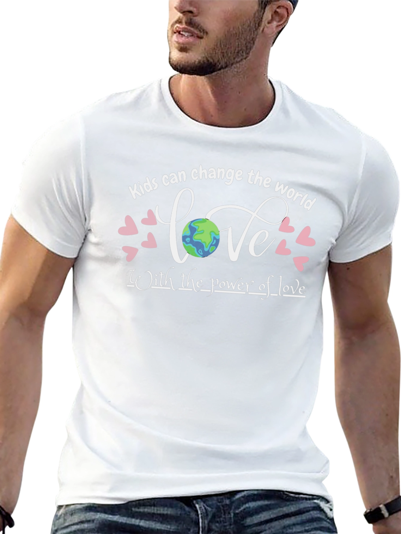 Kids Change the World Love Earth Graphic T-Shirt