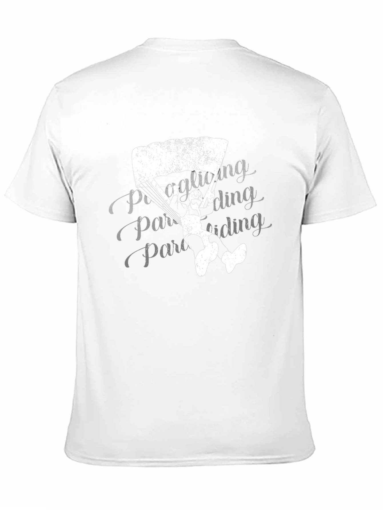 Paragliding Graphic Tee - Black Cotton T-Shirt