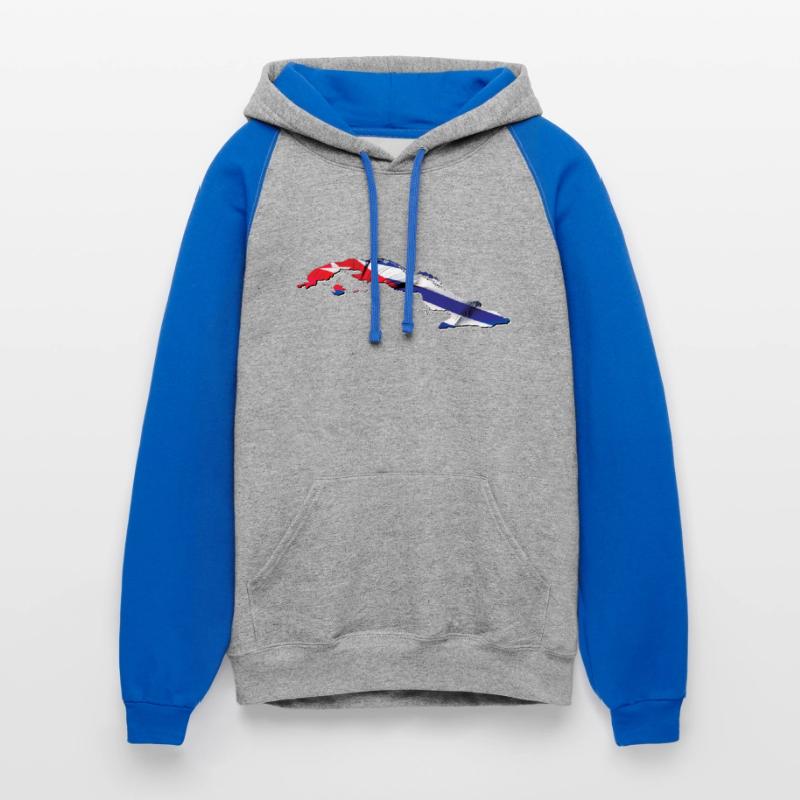 Cuba Flag in Cuba Map