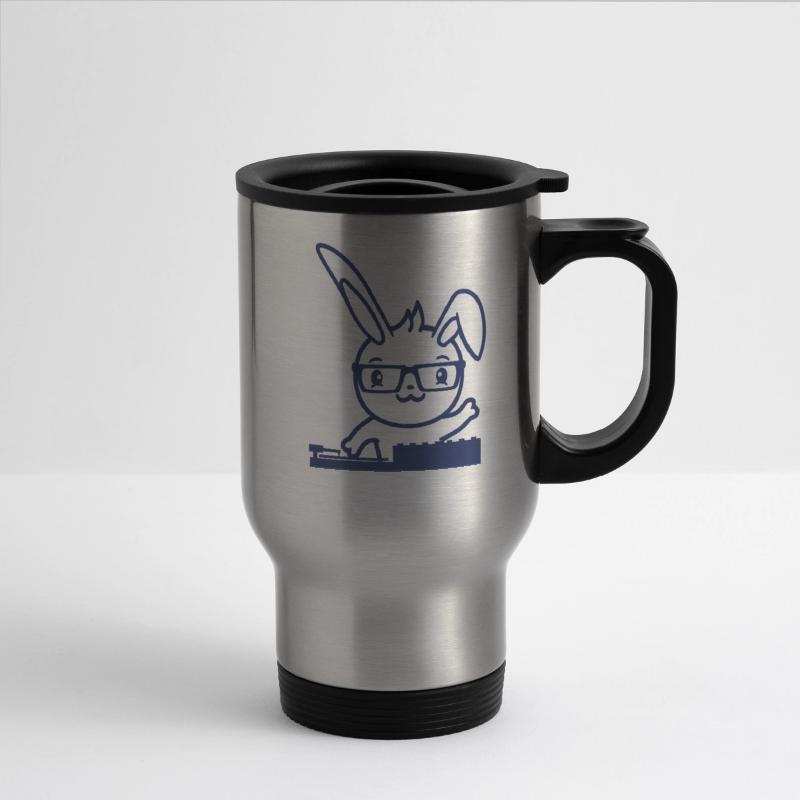 Cute Bunny DJ Rabbit Turntable Mixer Music Party