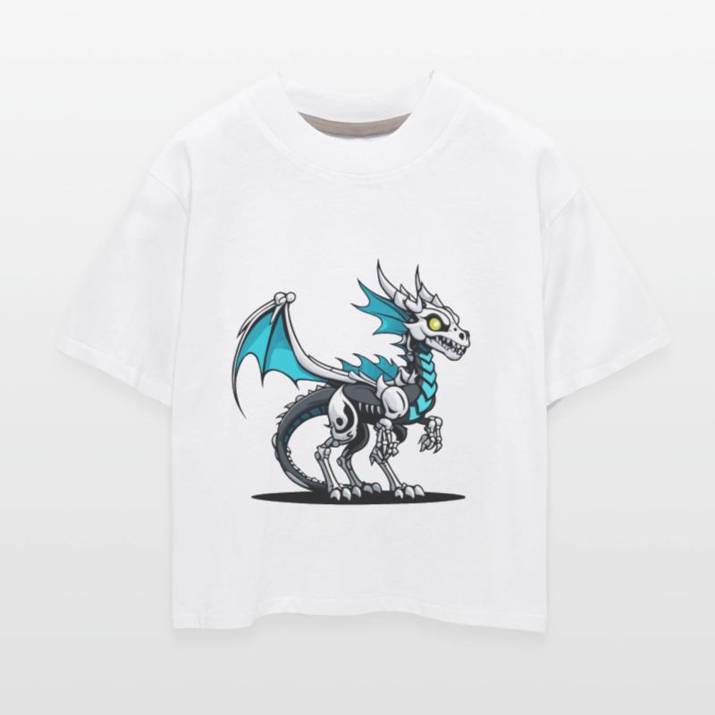 Cute Skeleton Dragon Illustration