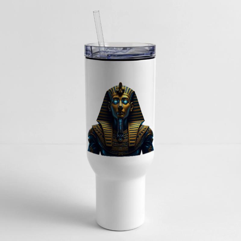 Cyber Pharaoh – Neon Tribal Godhead Art