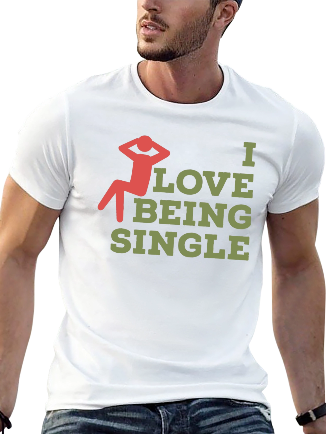 I Love Being Single Graphic T-Shirt