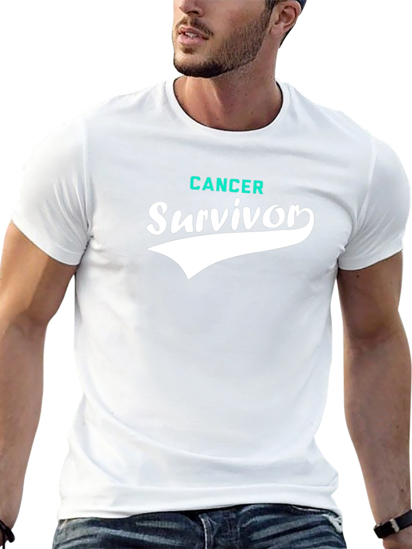 Cancer Survivor Graphic Tee - Black