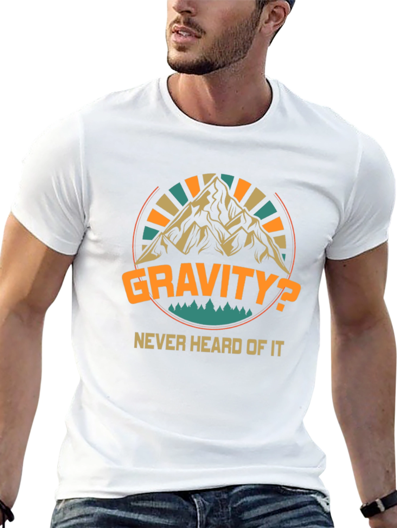 Gravity? Never Heard Of It Black T-Shirt