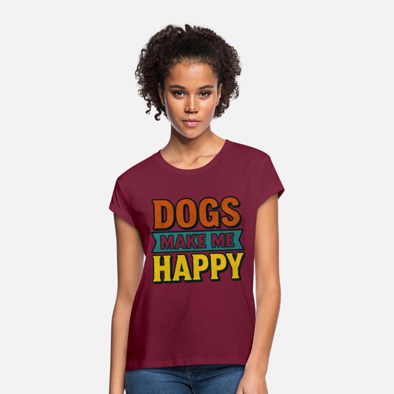 Dogs Make Me Happy – Retro Look