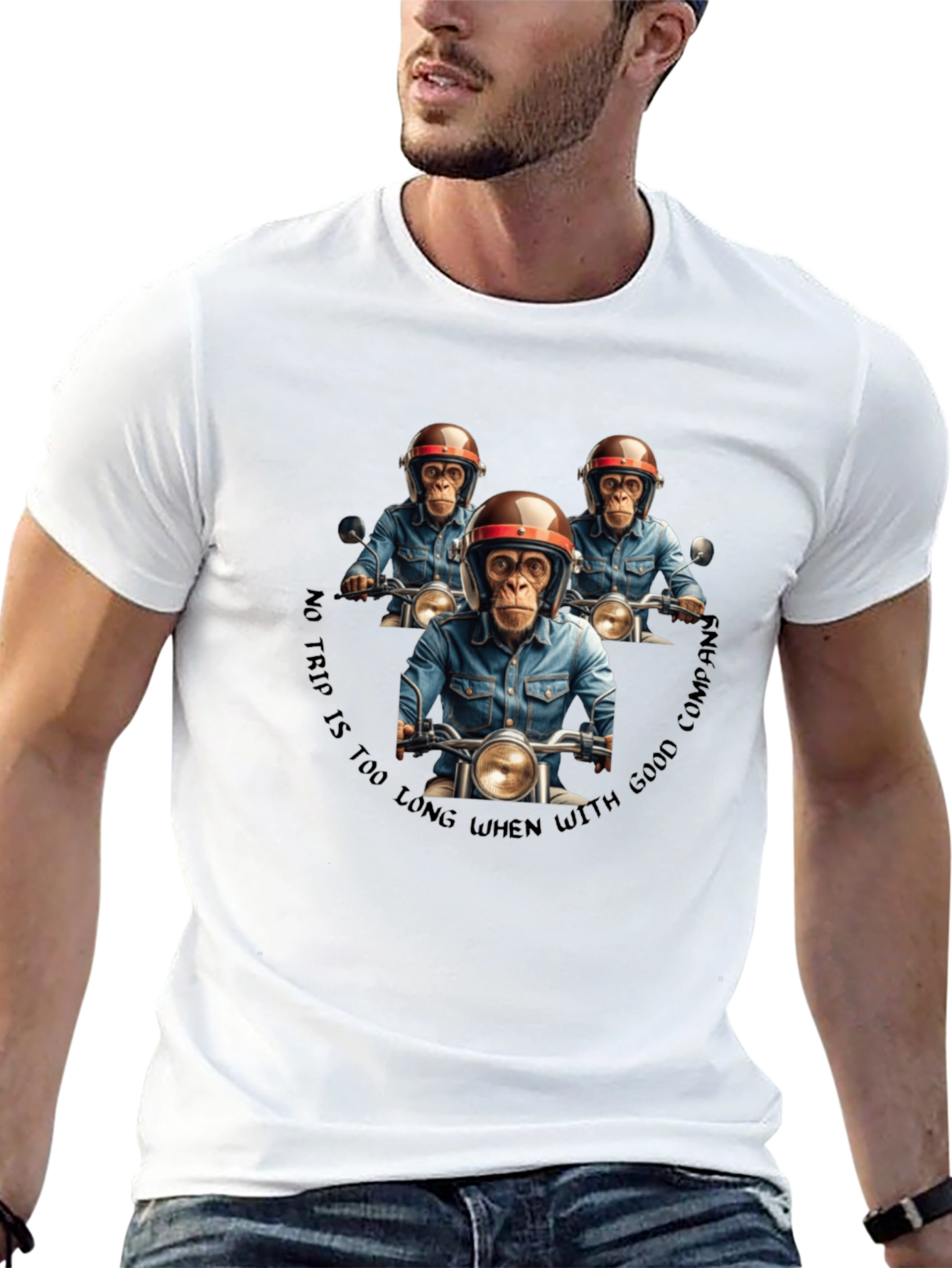 Monkey Motorcycle Club Graphic T-Shirt