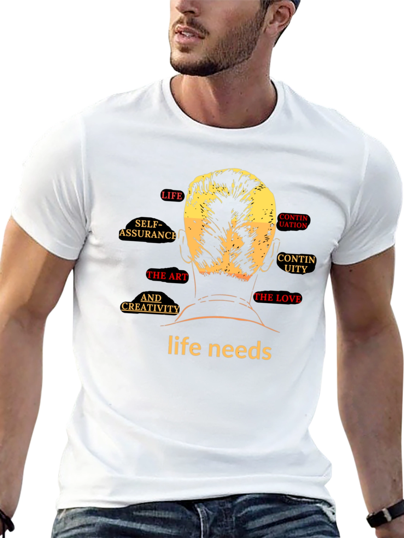 Life Needs Graphic T-Shirt - Black