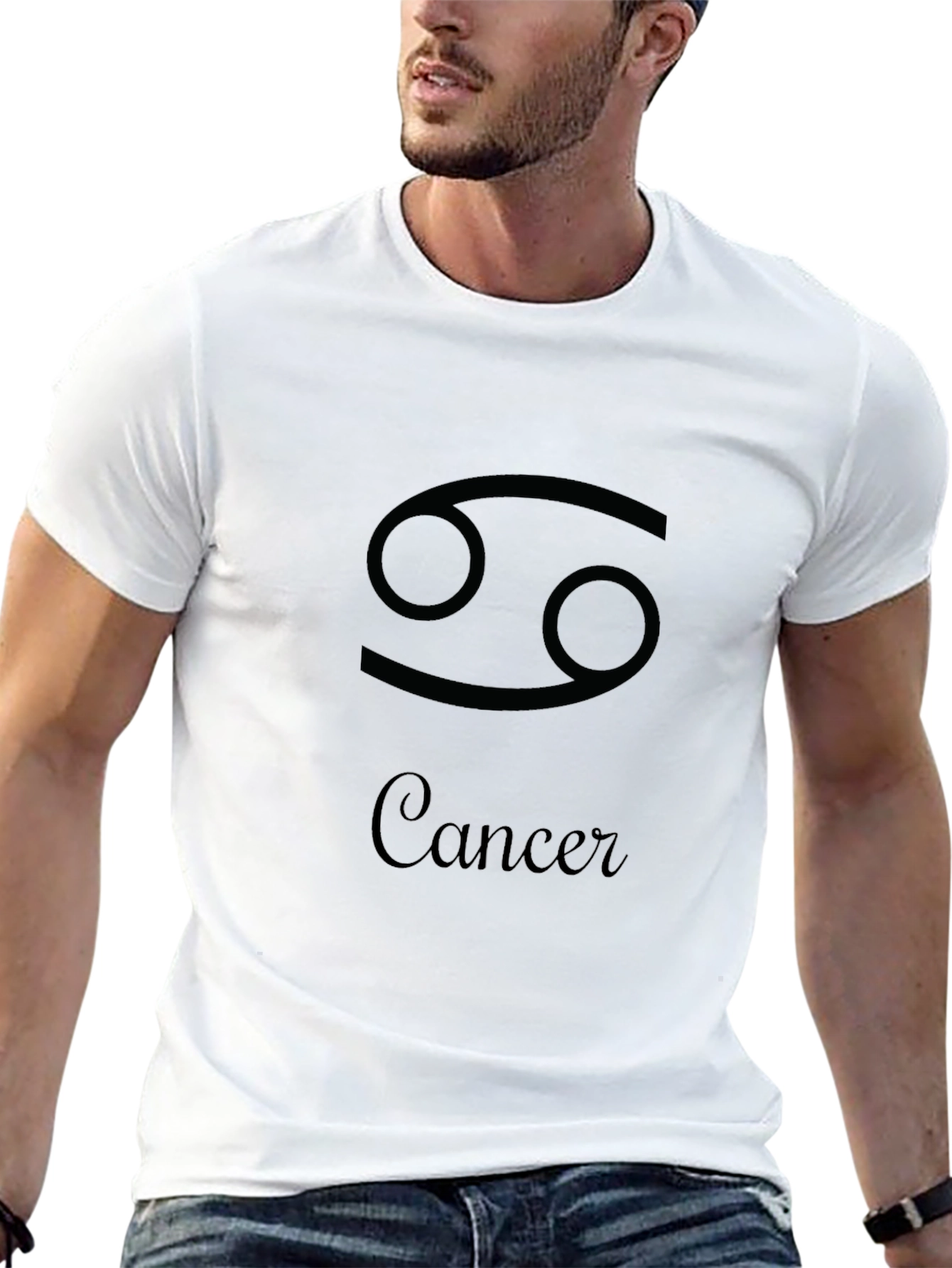 Cancer Zodiac T-Shirt - Black Astrology Tee
