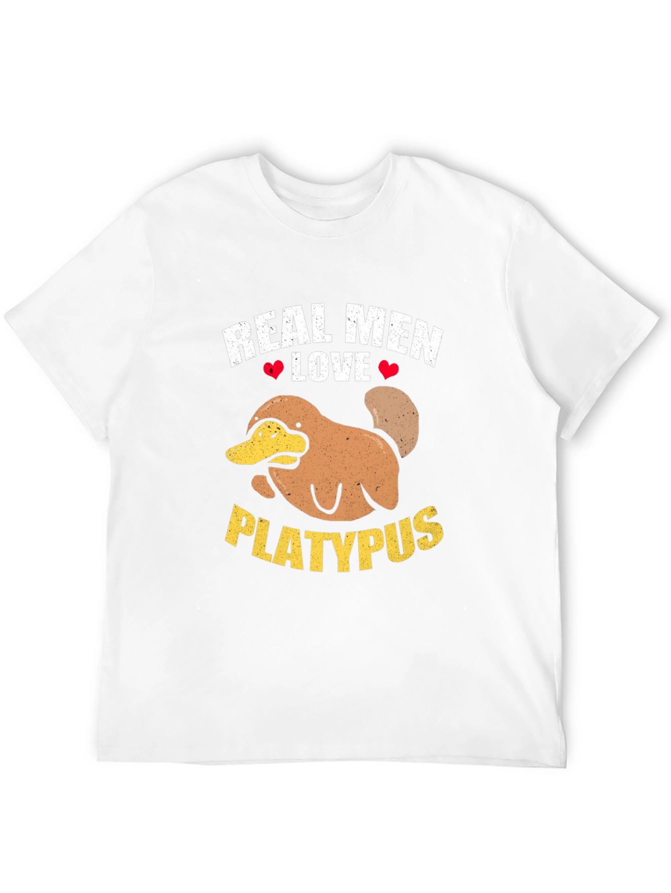 Real Men Love Platypus Graphic T-Shirt