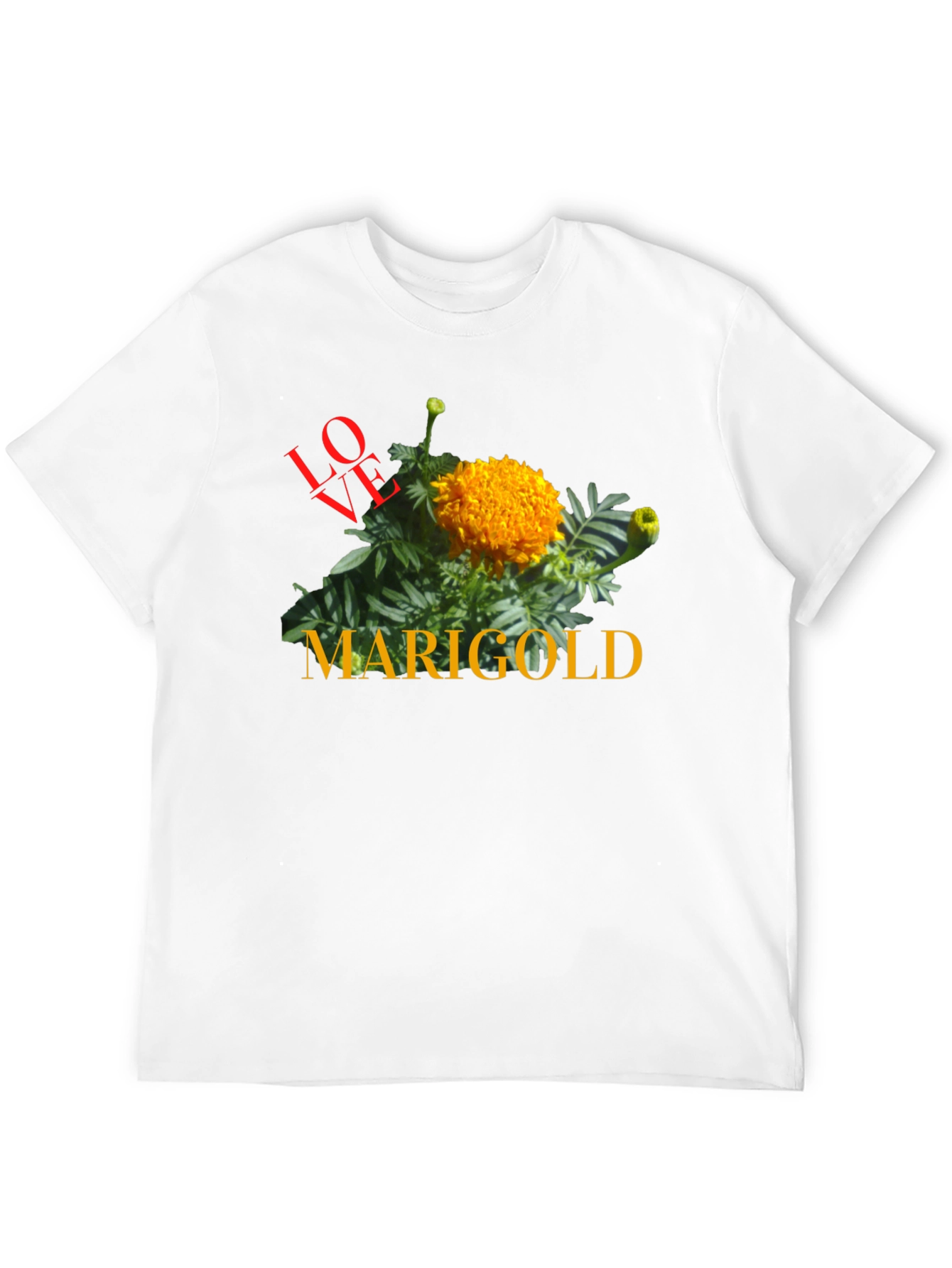Love Marigold Black T-Shirt