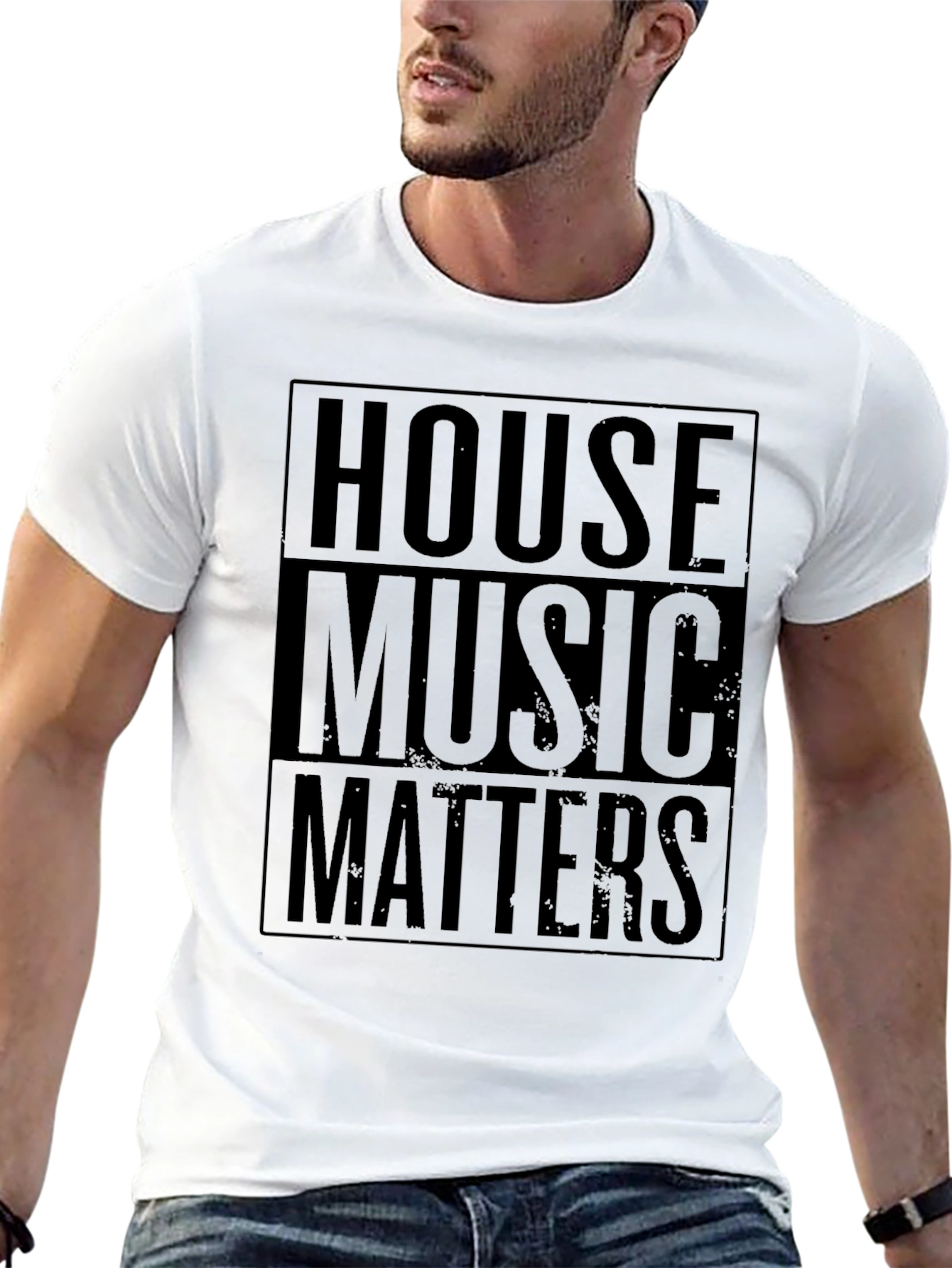 House Music Matters Black Graphic T-Shirt
