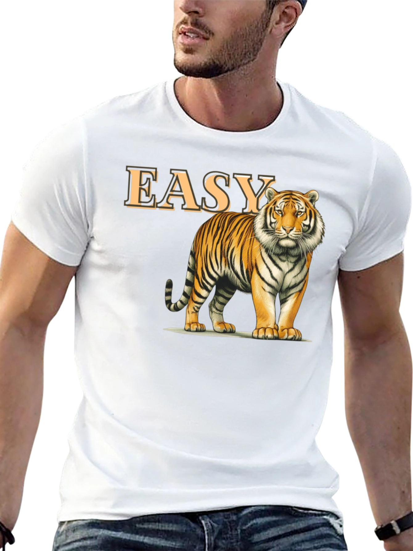 Easy Tiger Graphic T-Shirt - Classic Crew Neck