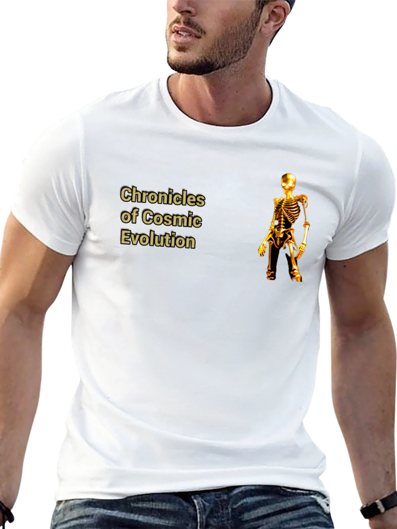 Chronicles of Cosmic Evolution Skeleton T-Shirt