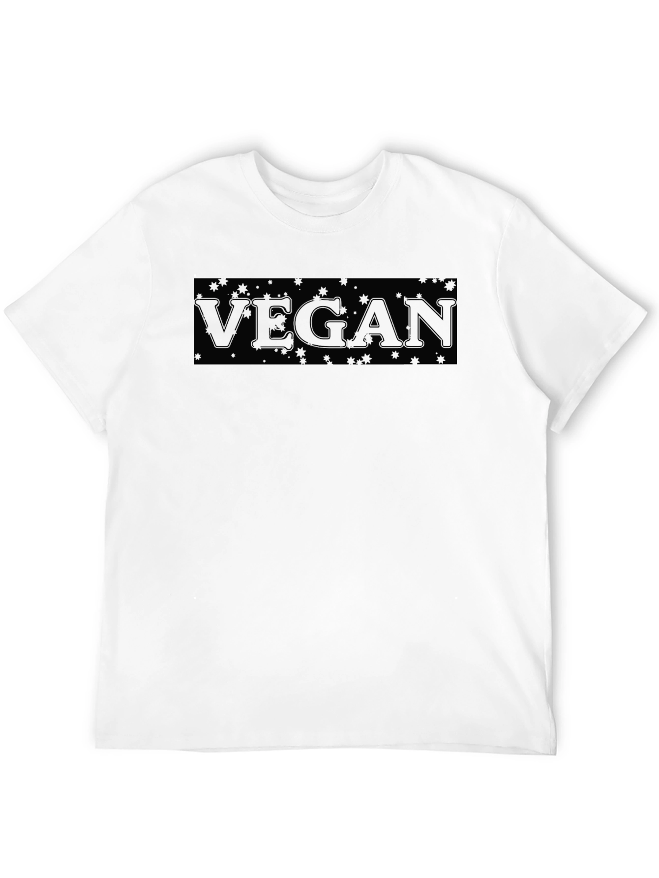 Vegan Graphic T-Shirt - Black Crew Neck Tee