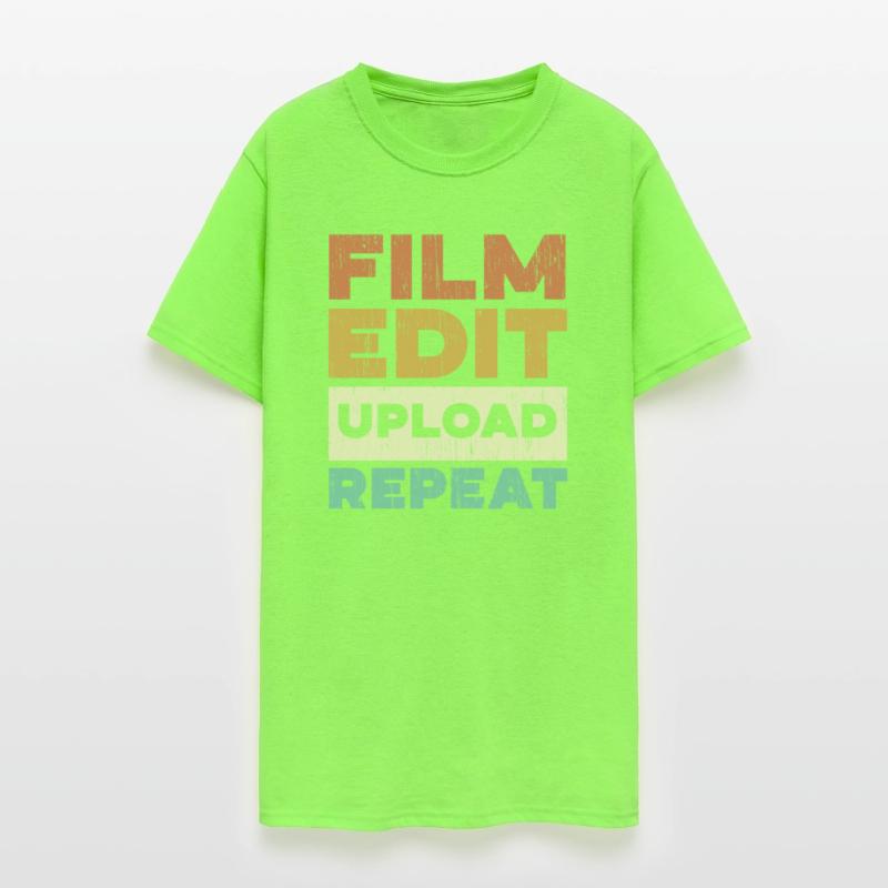 Film Edit Upload Repeat Content Creator Vlogger