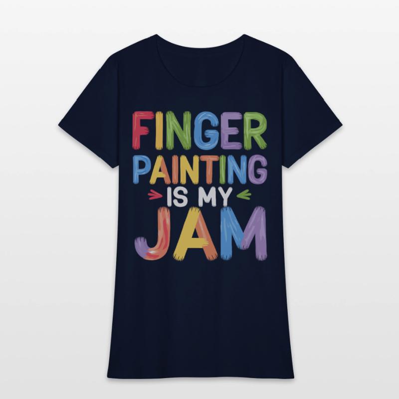 Finger Painting Is My Jam Colorful Creative