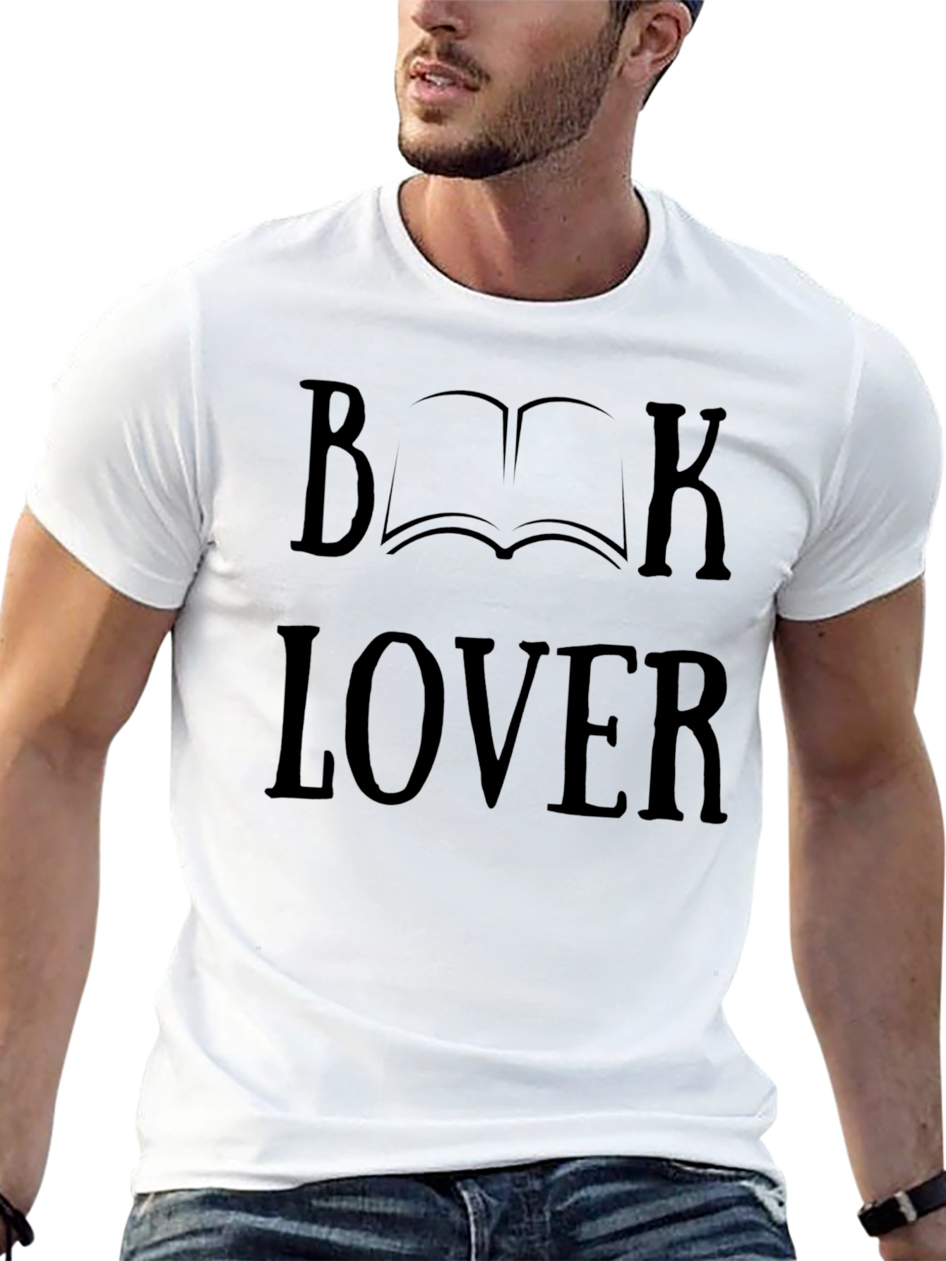 Book Lover T-Shirt - Black Graphic Tee