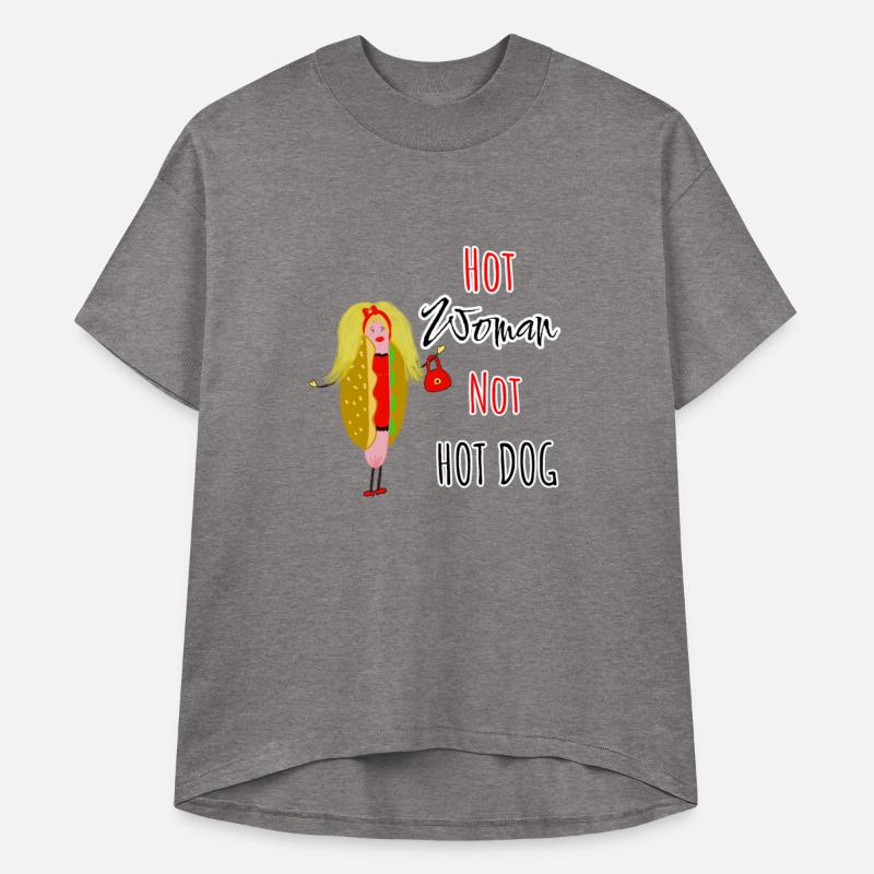 Funny hot dog lady