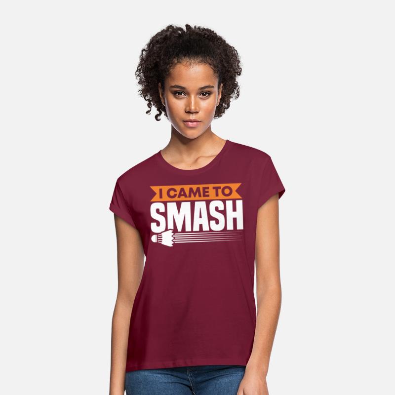 Funny I Came To Smash For Badminton Player