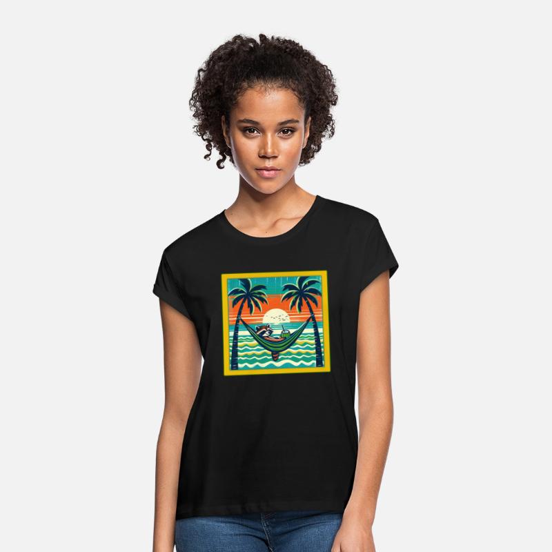 Funny Raccoon Beach Holiday Design