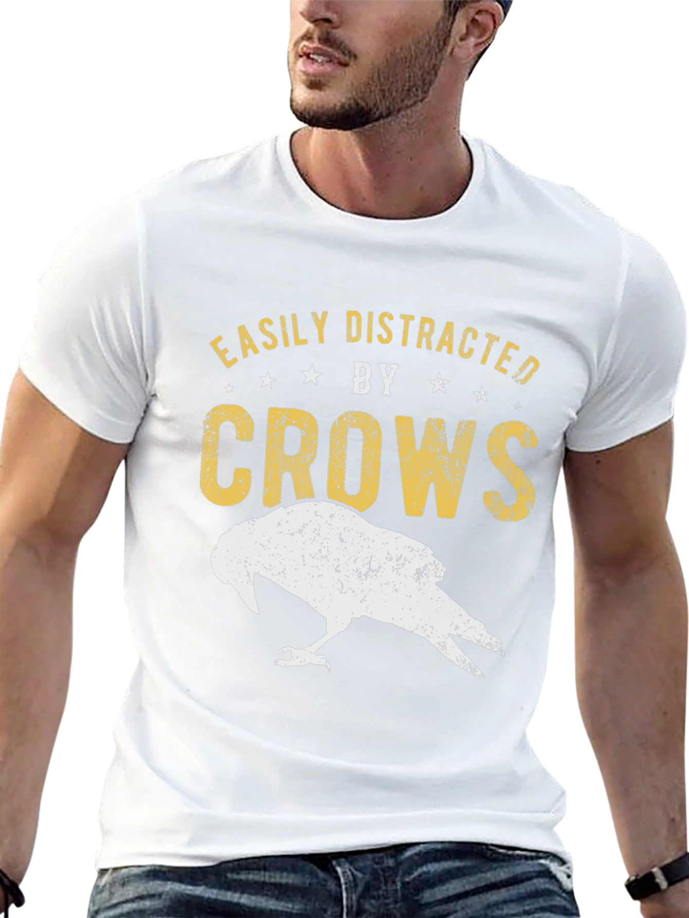 Easily Distracted by Crows Graphic Tee