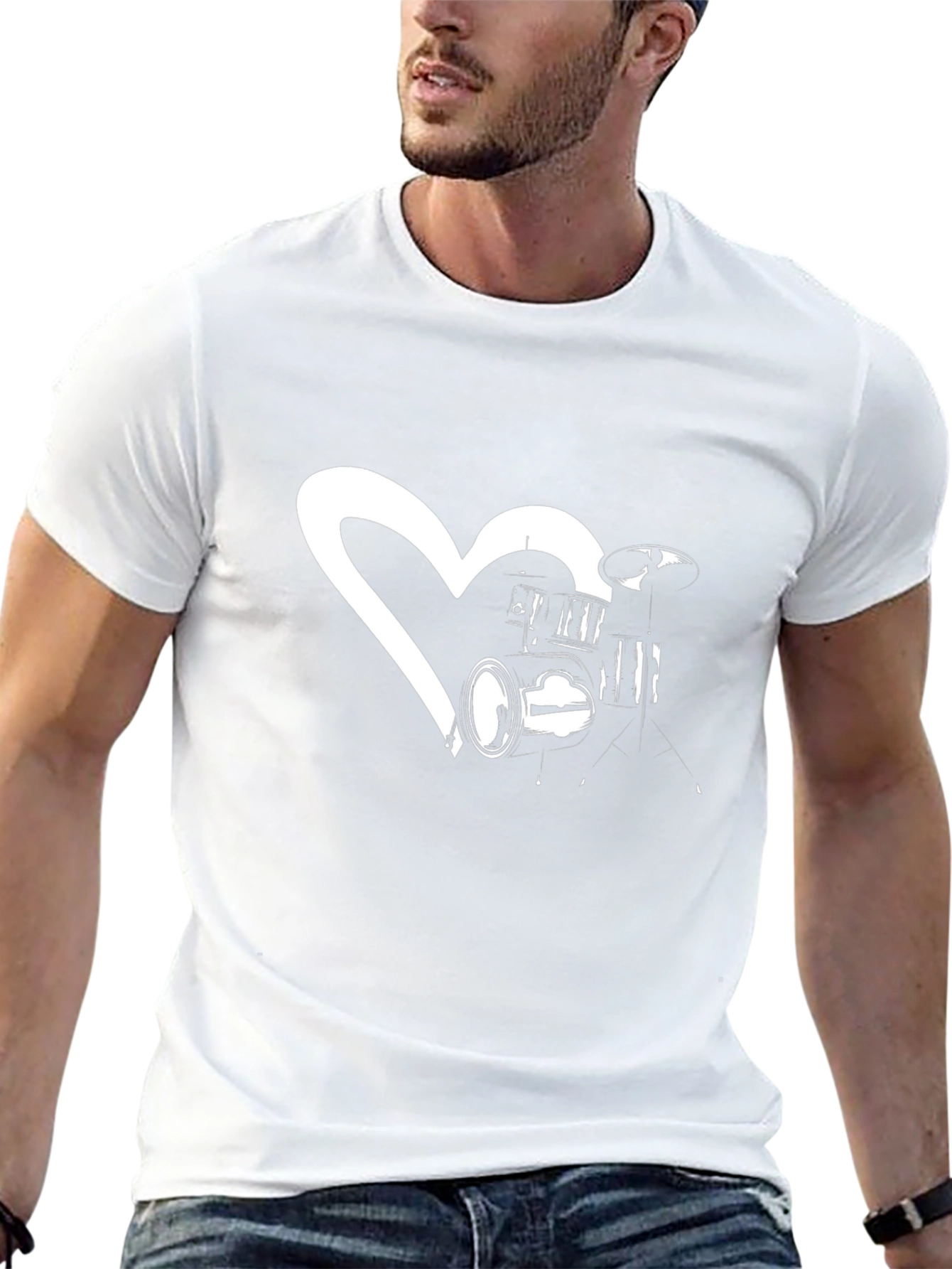 Drum Heartbeat Graphic T-Shirt