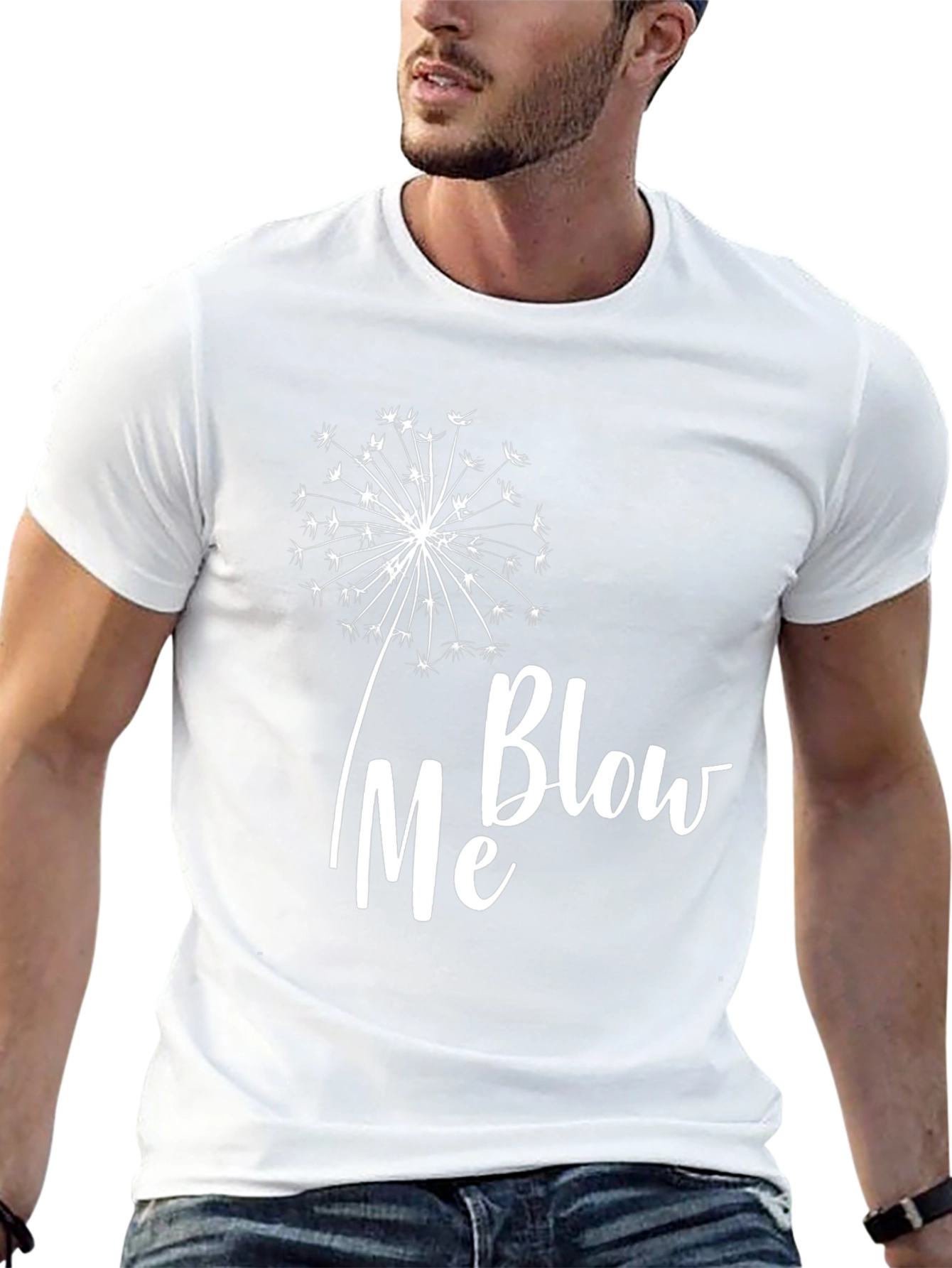 Blow Me Dandelion Graphic T-Shirt