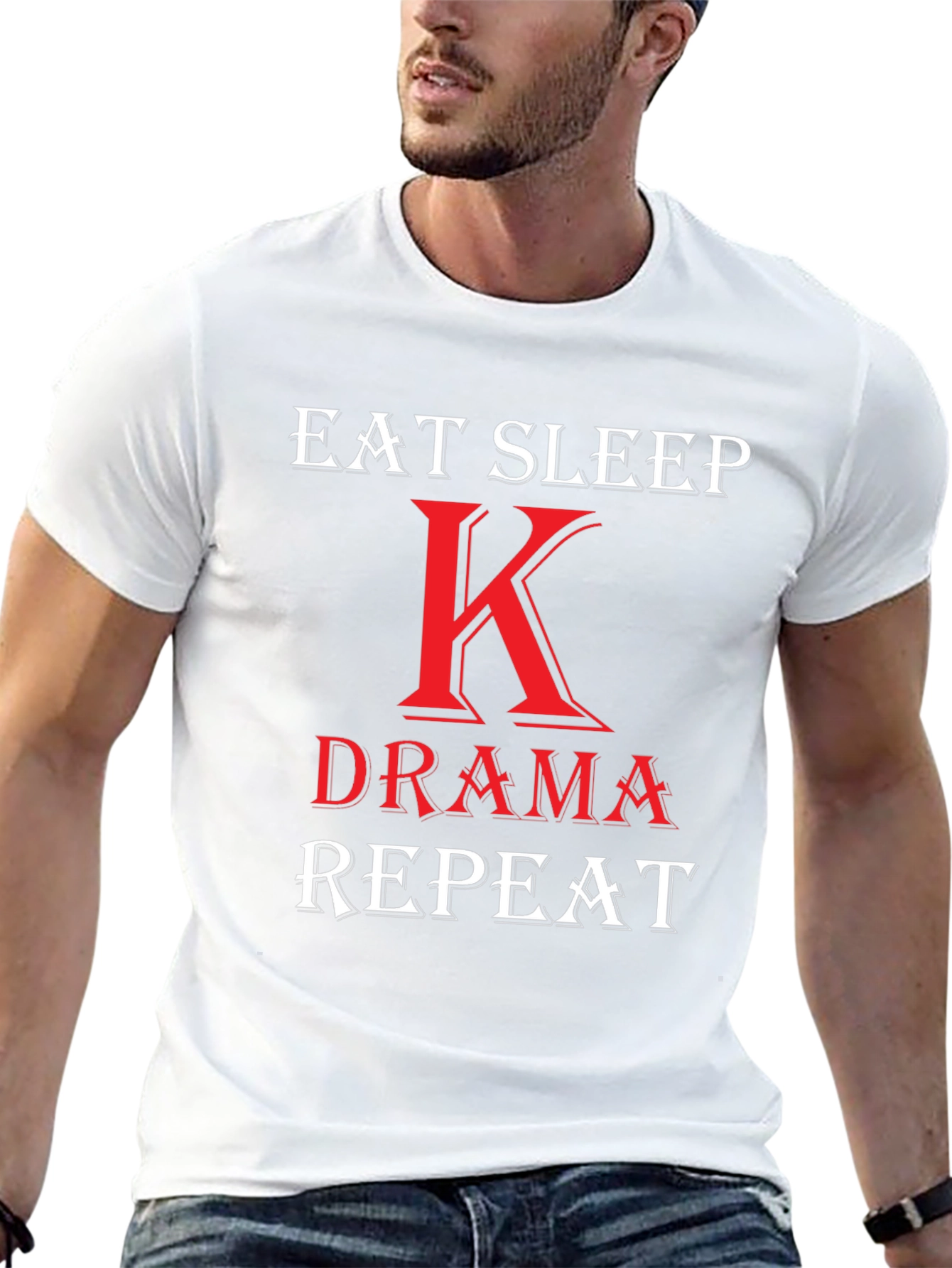 Eat Sleep K-Drama Repeat T-Shirt