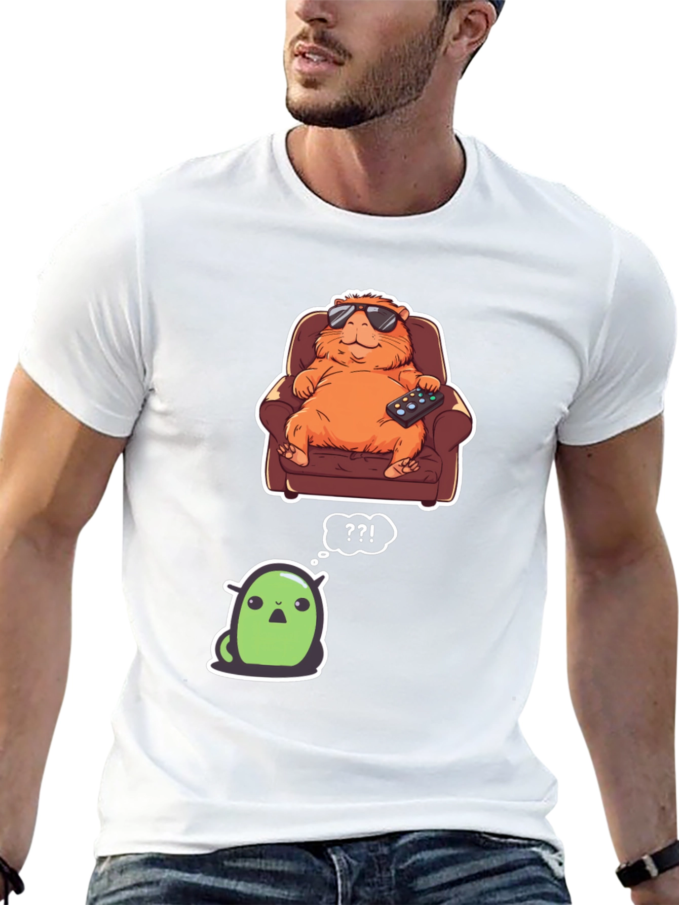 Cartoon Character Graphic T-Shirt
