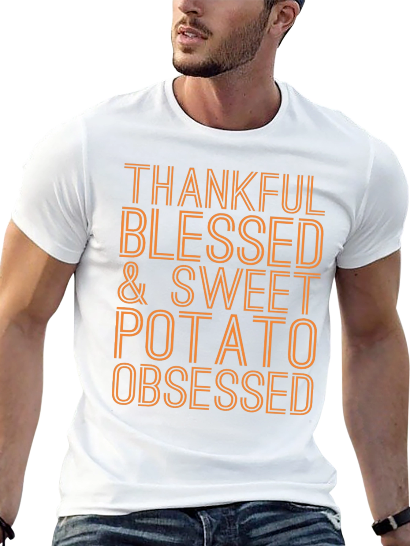 Thankful Blessed & Sweet Potato Obsessed T-Shirt