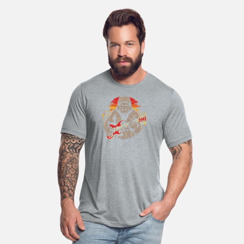 Guitarist Bigfoot T Shirt design premium