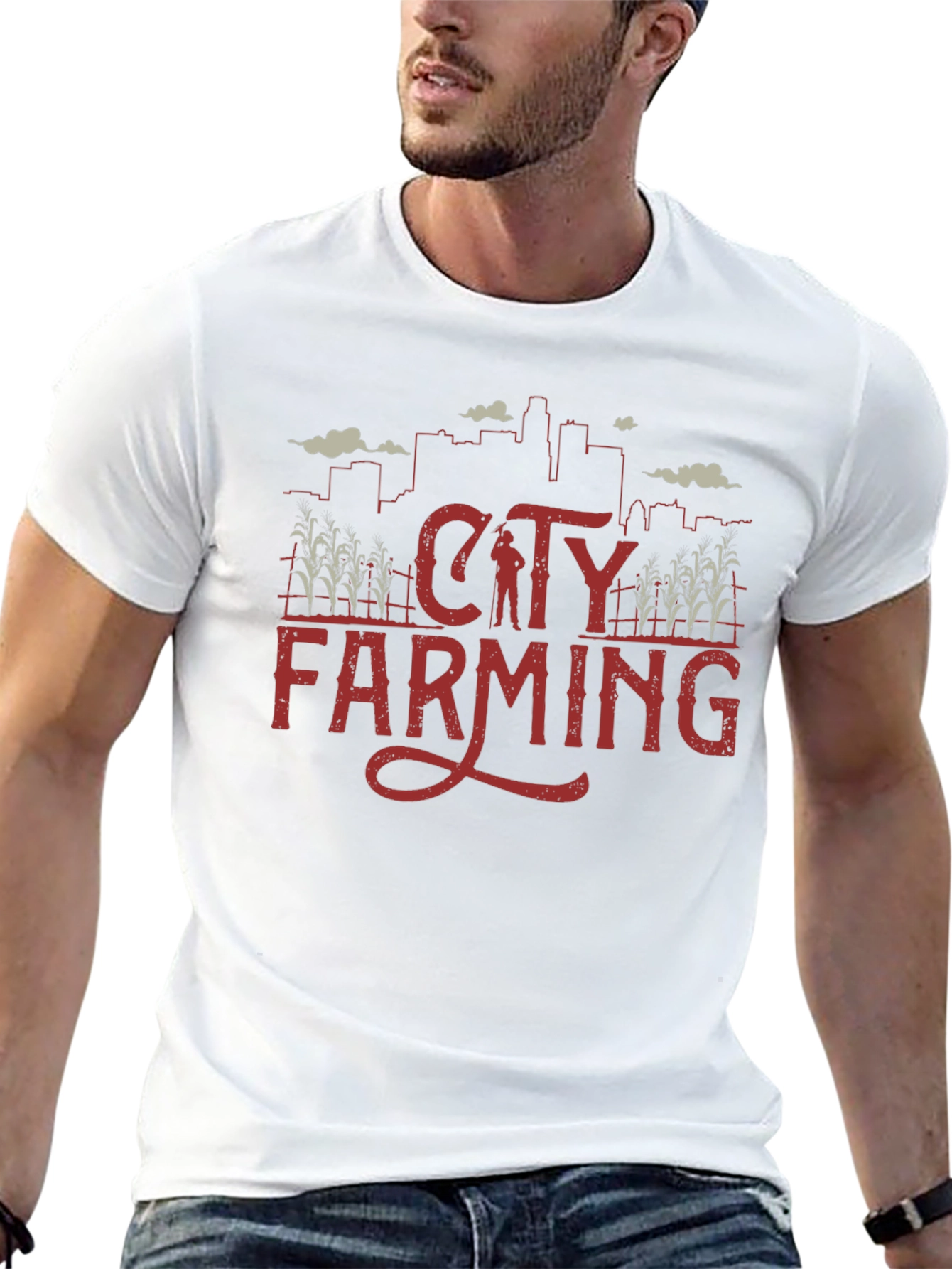 City Farming Graphic Tee - Urban Agriculture T-Shirt