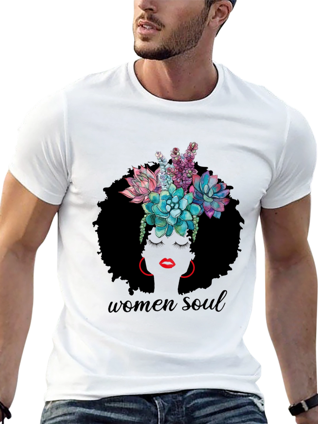 Women Soul Graphic Tee - Black