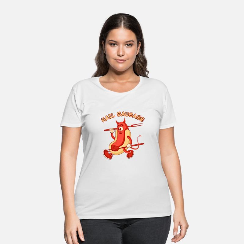 Hail Sausage Funny Hot Dog Satan Wiener Evil Food