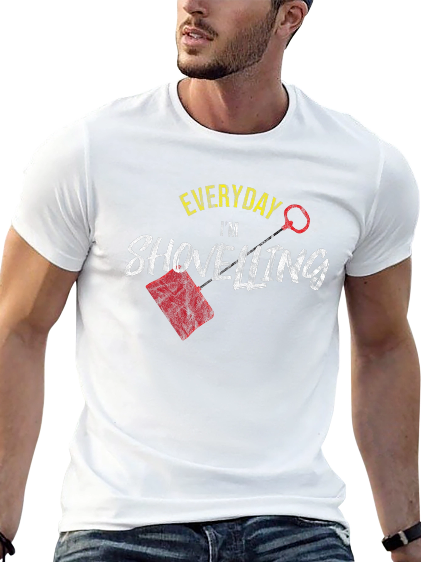 Everyday Im Shovelling Black T-Shirt