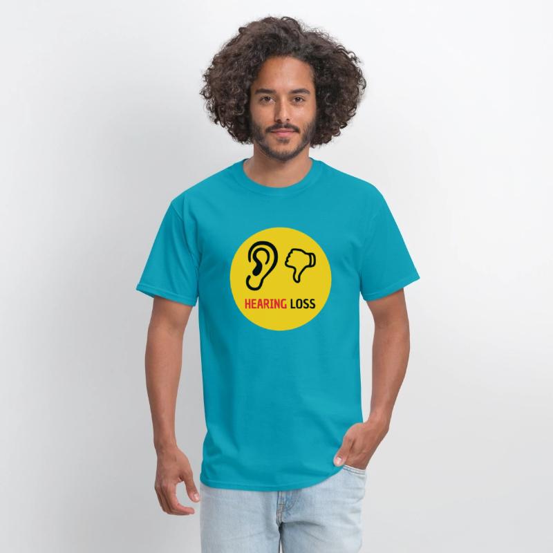 hearing loss symbol - yellow
