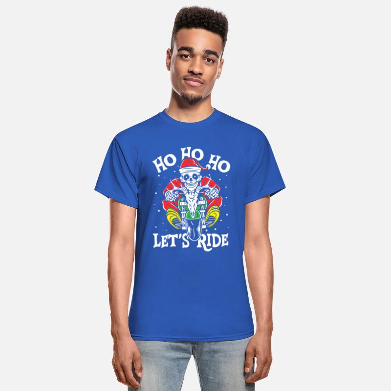 Ho Ho Ho let's ride | skull santa motorcycle rider