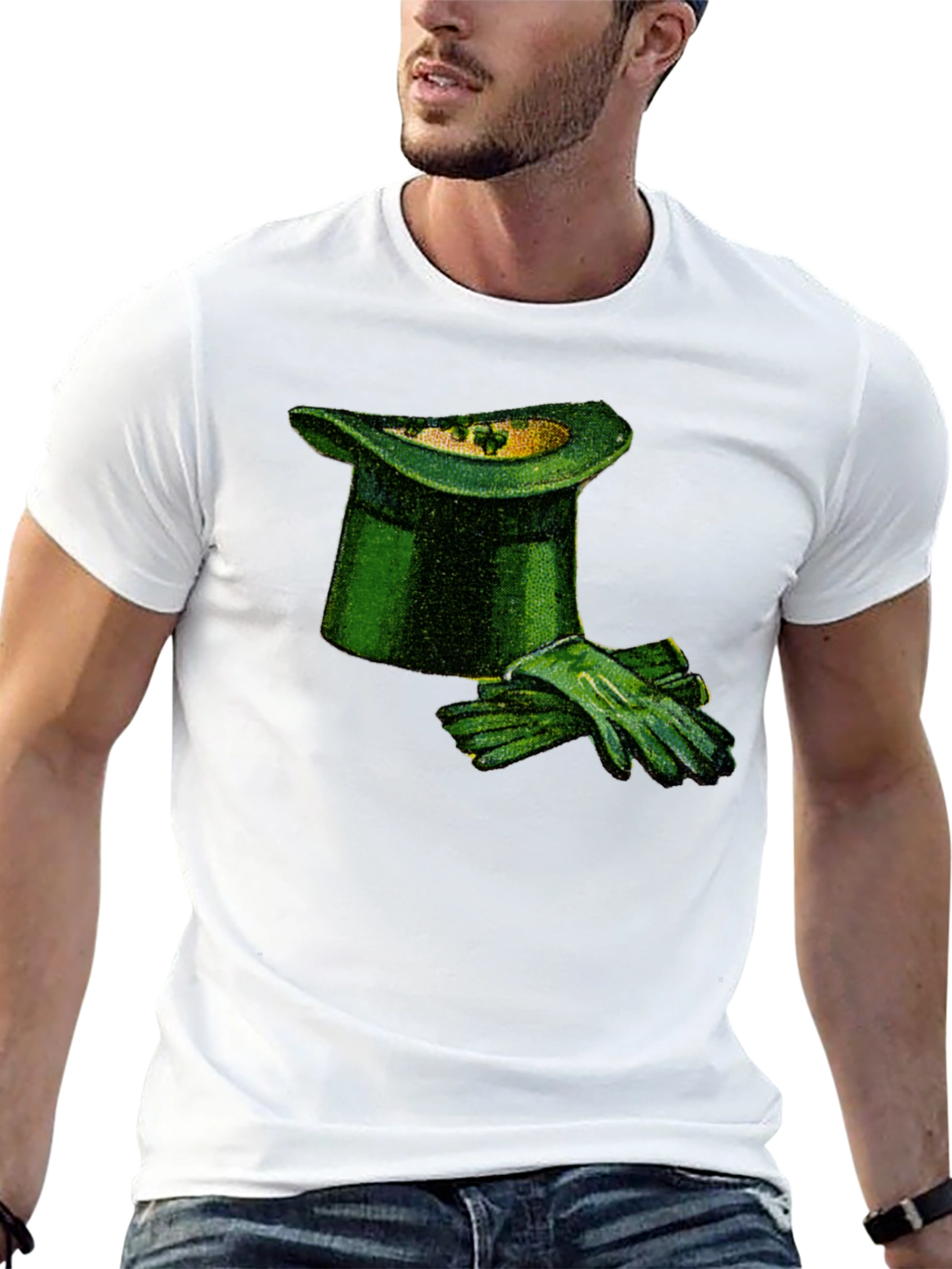 St. Patricks Day Hat and Gloves Graphic Tee
