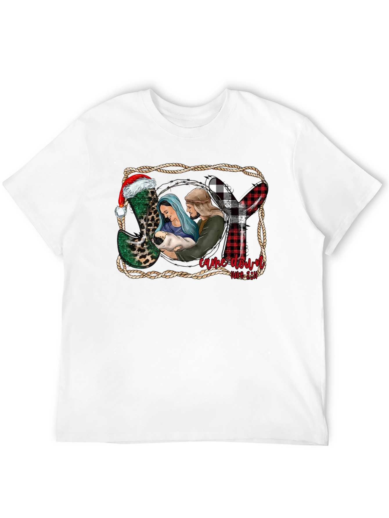 Christmas Nativity T-Shirt: He Came Down Luke 2:11