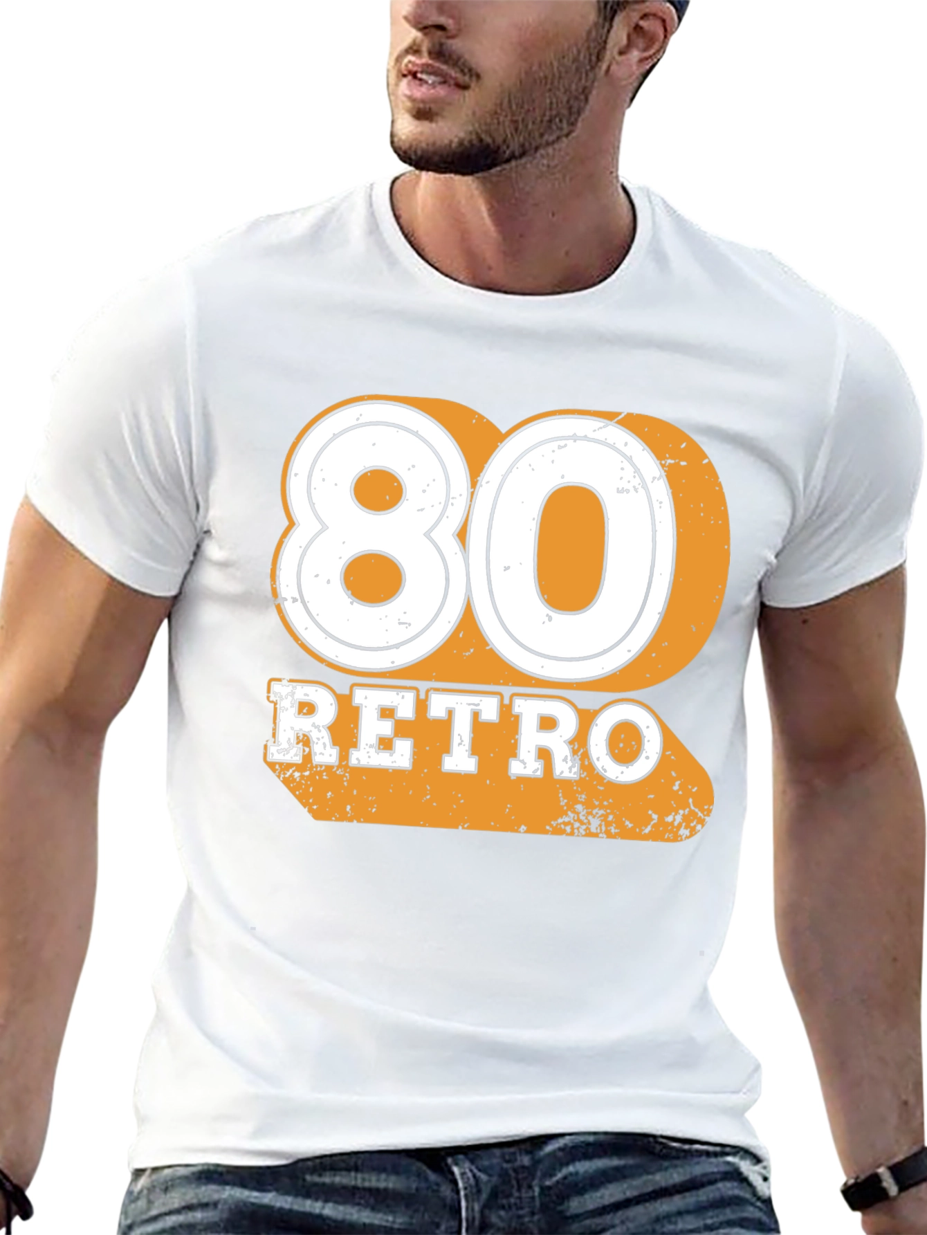 80 Retro Black T-Shirt
