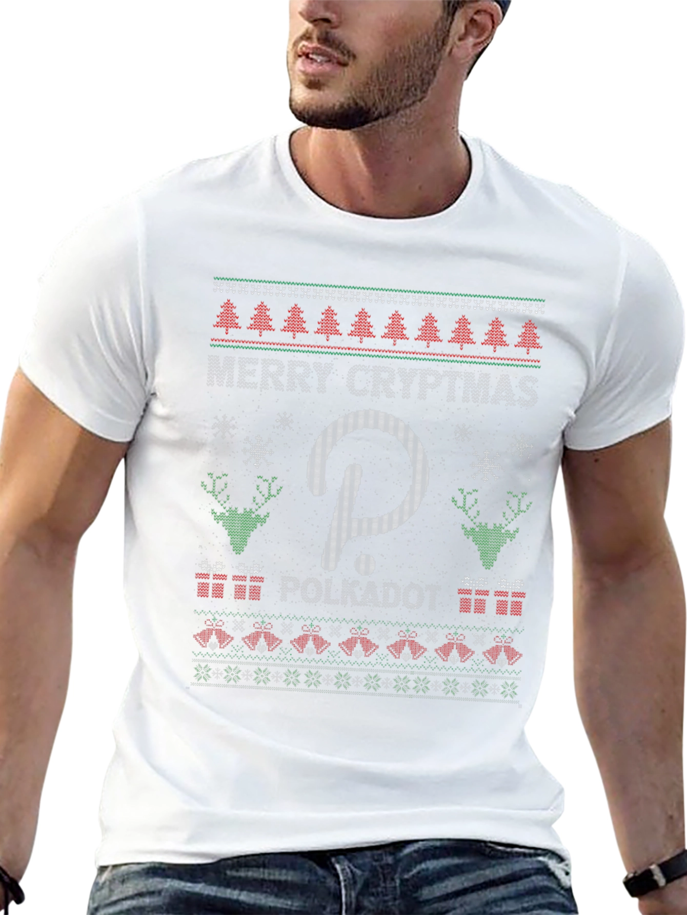 Merry Cryptmas Polkadot Ugly Christmas Sweater T-Shirt