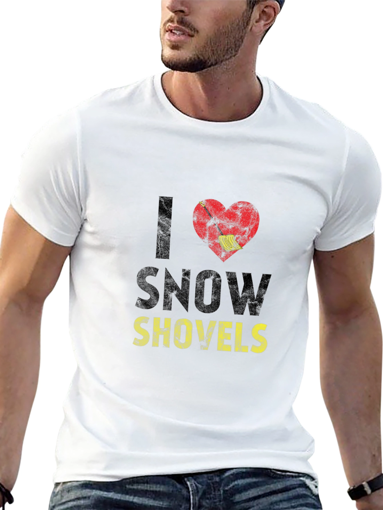 I Love Snow Shovels Graphic Tee