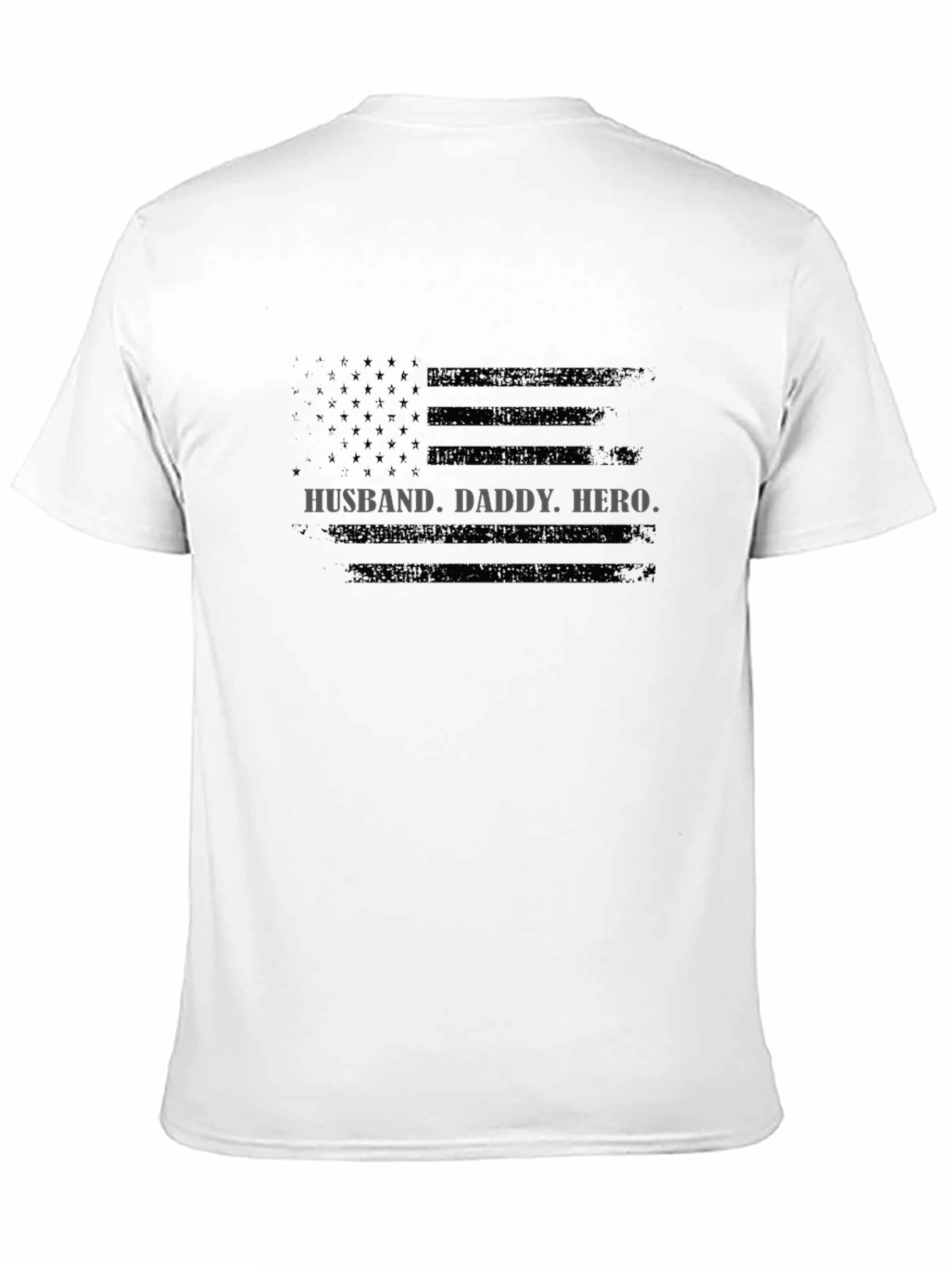 Husband Daddy Hero Flag T-Shirt