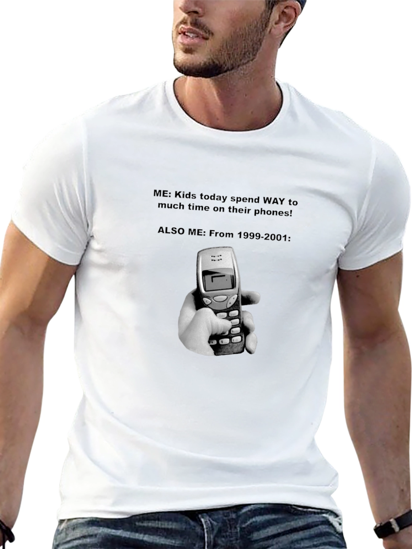 Nokia Throwback T-Shirt - Funny Retro Phone Tee