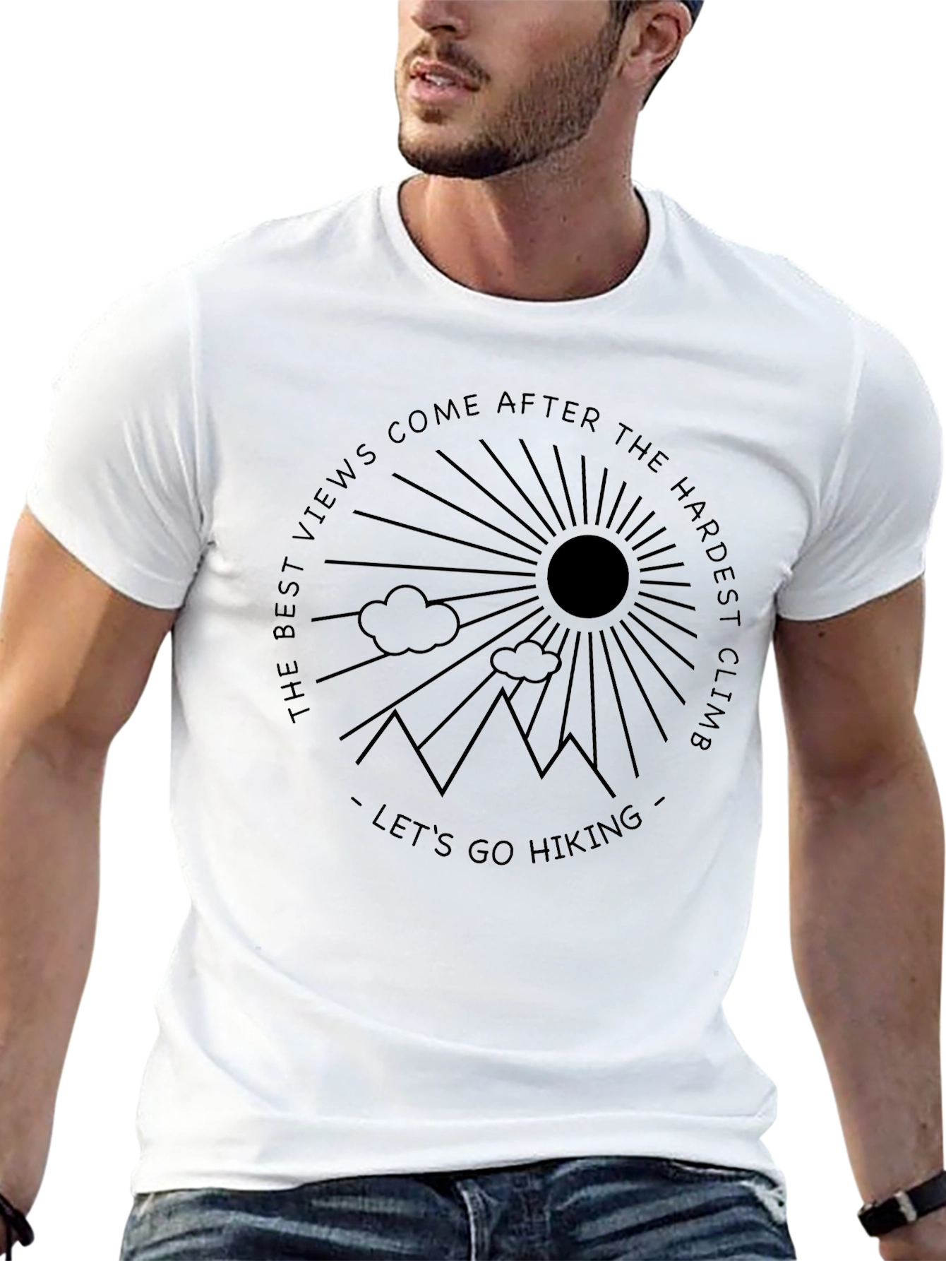 Hiking Graphic T-Shirt - Best Views After Hardest Climb