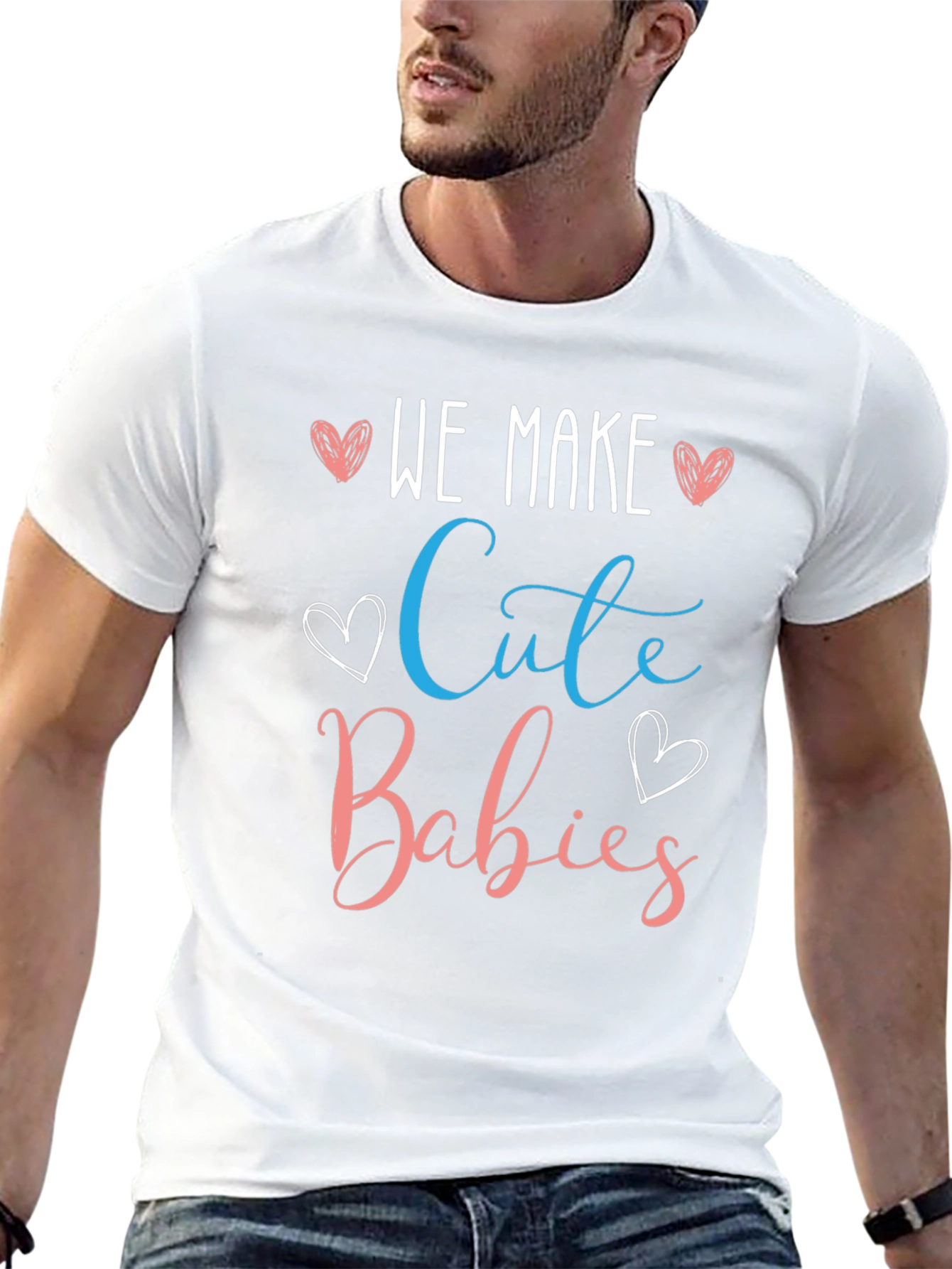 We Make Cute Babies T-Shirt - Gender Reveal Tee