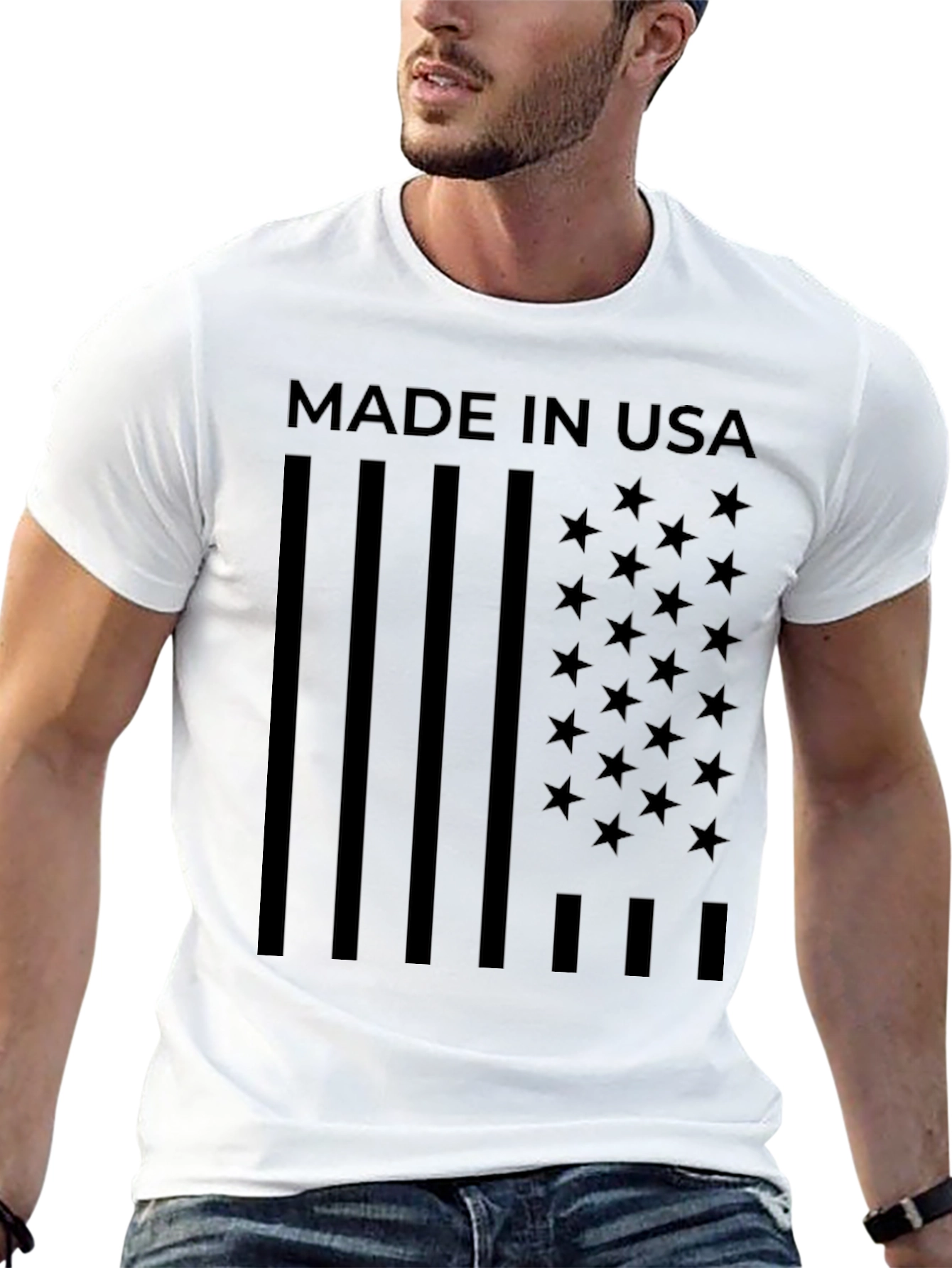 Made in USA Flag Graphic T-Shirt - Patriotic Pride