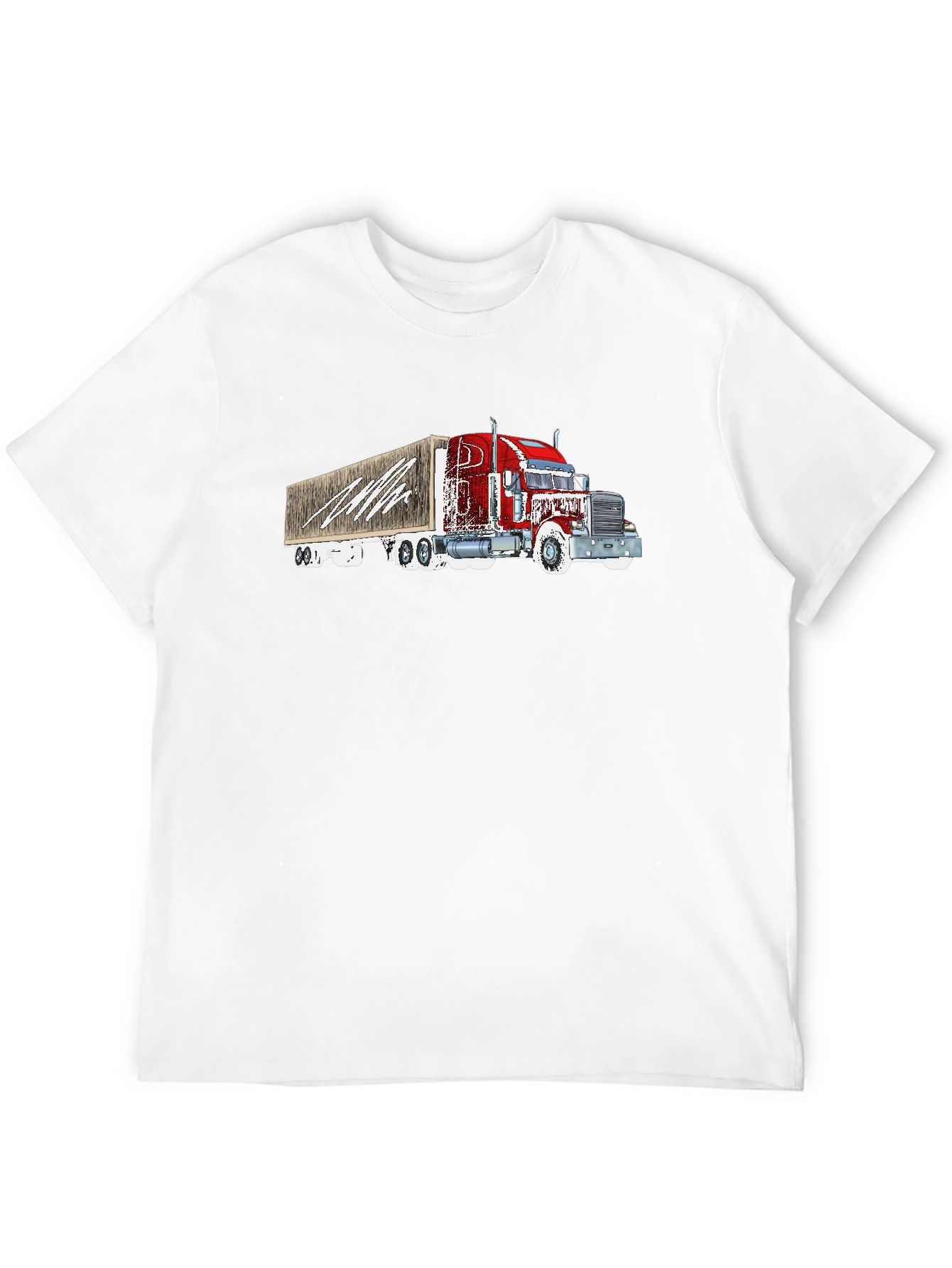 Trucker T-Shirt - Black - Graphic Tee